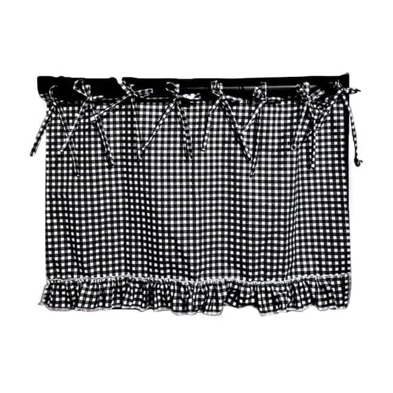 23.62" x 17.72" Oven Drawer Cover, Rustic Plaid Oven Skirt, Farmhouse Kitchen Decorative Oven Handle Curtain (Colour as Pictured)