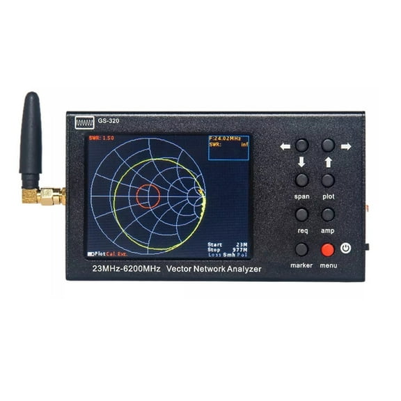 23-6200MHz Portable VNA SWR 6G Vector Network Analyzer Reflectometer VNA Type With 3.2inch Touch Screen GS-320 ,Efficient and Worthwhile