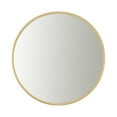 thumbnail image 1 of 23.625 in. Wall-Mounted Bathroom Mirror - Modern Gold Metal Frame, 1 of 1