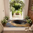 thumbnail image 1 of 23.62in x 15.74in 3D Optical Illusion Area Rug - 1 PC Visual Depth Effect Carpet for Entryway Living Room Bedroom, Non Washable Floor Mat, Fun Home Decor (D), 1 of 4