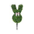 thumbnail image 1 of 23.6Inch Easter Artificial Bunny-Shaped Topiary Tree, for Decor Front Porch Outdoor Patio Garden Balcony Backyard, 1 of 7