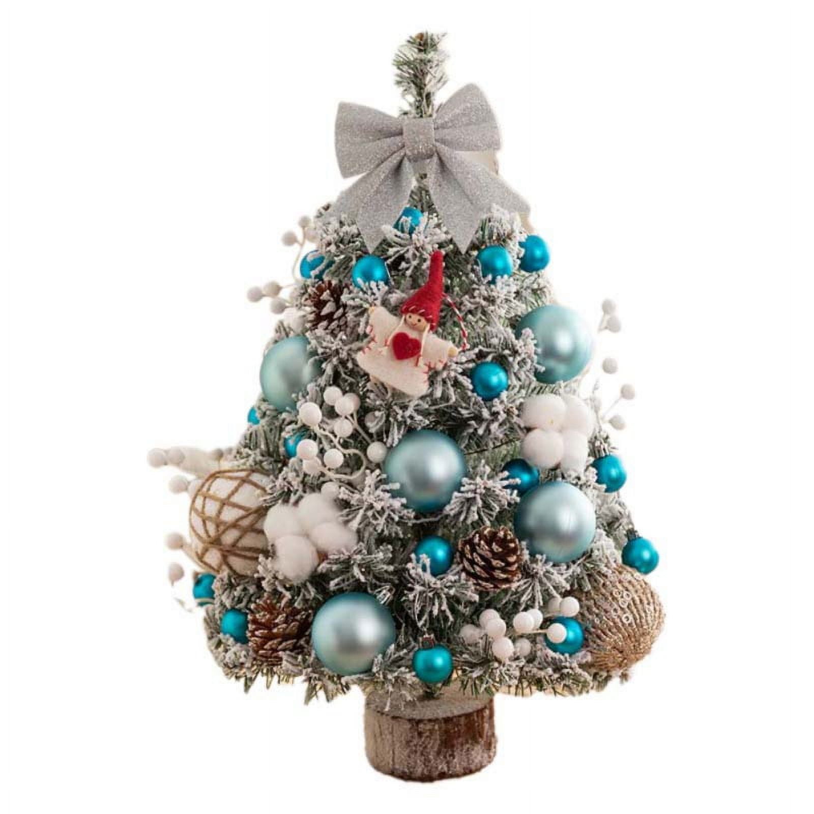 Mini christmas tree blue Small Christmas gift Tabletop christmas decorations  - Shop YourFloralDreams Items for Display - Pinkoi