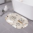 23.6x15.7 in Diatomaceous Earth Bath Rugs Cute Dogs Bones Super