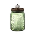 thumbnail image 1 of 23.7 Fl oz Vintage Glass Jar with Lid, Airtight Food Storage Container, Embossed Kitchen Canister with Pumpkin Knob Lid for Sugar, Coffee, Tea, Candy, Cookies, Pasta, Cereal, Decorative Pantry Jar, 1 of 7