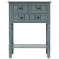 thumbnail image 1 of 23.7 in. Rectangle Wood Console Table with 3 Drawers, 1 of 9