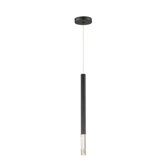 ET2 Lighting - Diaphane - 23.75 Inch 5W 1 LED Pendant-Black Finish