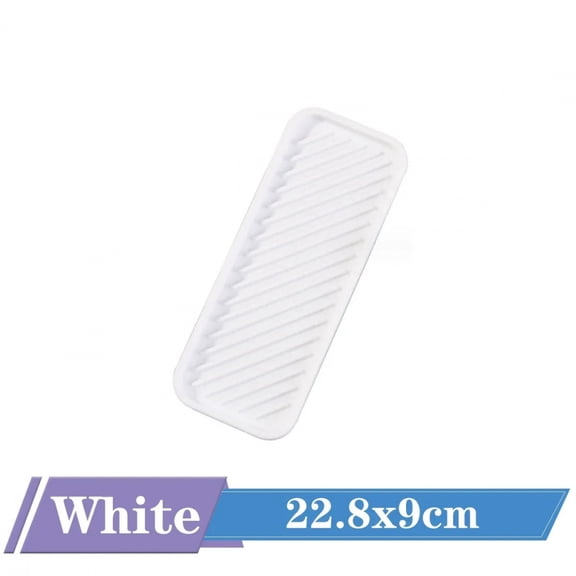 23*9cm Kitchen Silicone Sink Holder Soap Dispenser Countertop Tray Bathroom Shower Shampoo Bottle Storage Tray Draining Pad
