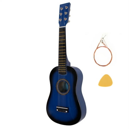 23 Acoustic Guitar Pick Strings Beginner Guitar Starter Kit with Strings & Pick for Kids Adult, Blue