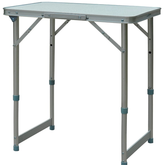 23" Aluminum Table - Height Customizable - Various Indoor Outdoor Scenes - Stackable for Storage