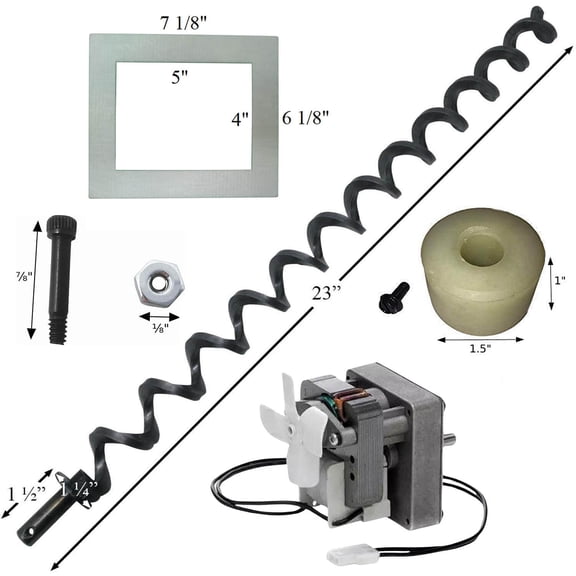23" Auger Shaft & Motor Repair Kit Compatible With Traeger Pellet Grills