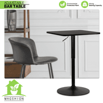 23" Bistro Pub Adjustable Bar Table Kitchen Counter Height Rectangular Tabletop