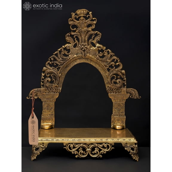 23" Brass Throne For Placing Deity Statue