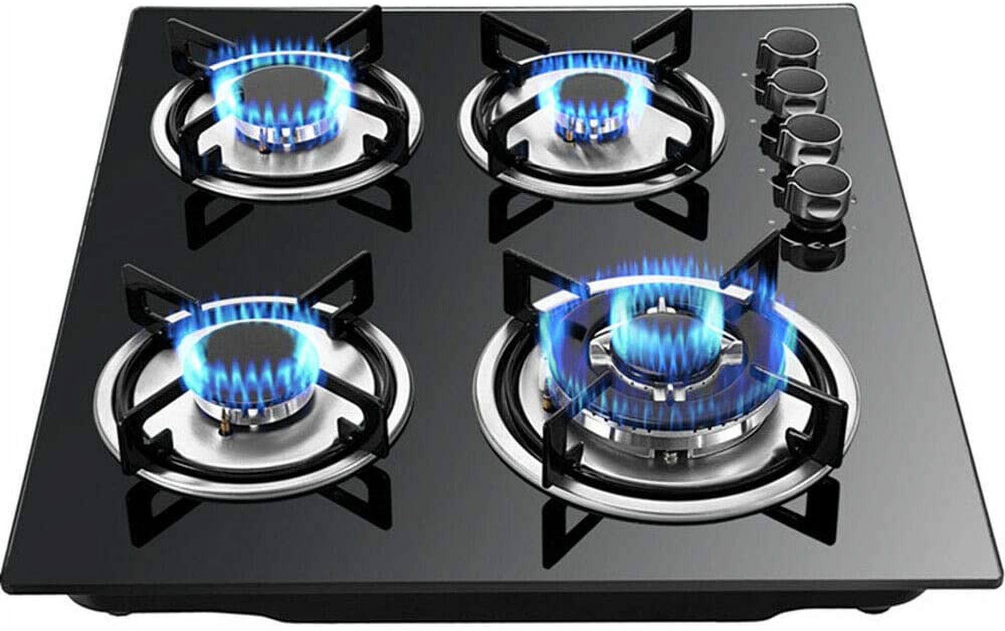 23” Builtin Gas Cook Cooktop Stove LPG/NG Gas Hob Countertop Tempered