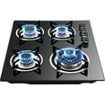 23” Builtin Gas Cook Cooktop Stove LPG/NG Gas Hob Countertop Tempered