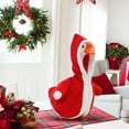 thumbnail image 1 of 23" Christmas Goose Clothes - Large White Goose Holiday Costume, Festive Decorative Clothing for Porch Ornaments, Red, A, 1 of 6