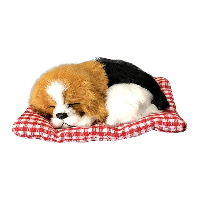 ,23 Cm Funny Toys Dog Sleeping In The Mattress Doll Toy Mini Dog In