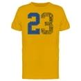 thumbnail image 1 of 23 College Number Design T-Shirt Men -Image by Shutterstock, Male Small, 1 of 2