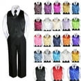 thumbnail image 1 of 23 Color Satin 4 Piece Set Vest Necktie Boy Baby Toddler Formal Tuxedo Suit 8-20, 1 of 2