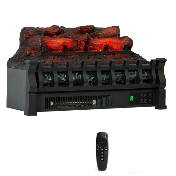 23" Electric Fireplace Insert/Heater, 1500W with Remote | Features Adjustable Flame Brightness & Overheat Protection