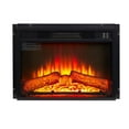 thumbnail image 1 of 23'' Electric Fireplace Insert, Wall Recessed Electric Fireplace, Legahome Fireplace Heater with Log Set Realistic Flame, Remote Control, Adjustable Flame and Temperature, Overheat Protection, 1400W, 1 of 8