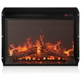 23" Electric Fireplace Insert w/Fire Crackling Sound, Recessed