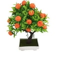 thumbnail image 1 of 23 Fruits Artificial Orange Tree Decorative Plastic Simulation Plant Bonsai for Daily Life, 1 of 7