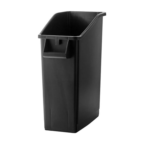 23 Gallon Black Slim Tall Plastic Trash Can for Kitchen Restaurant Office Heavy Duty Waste Bin with Lid