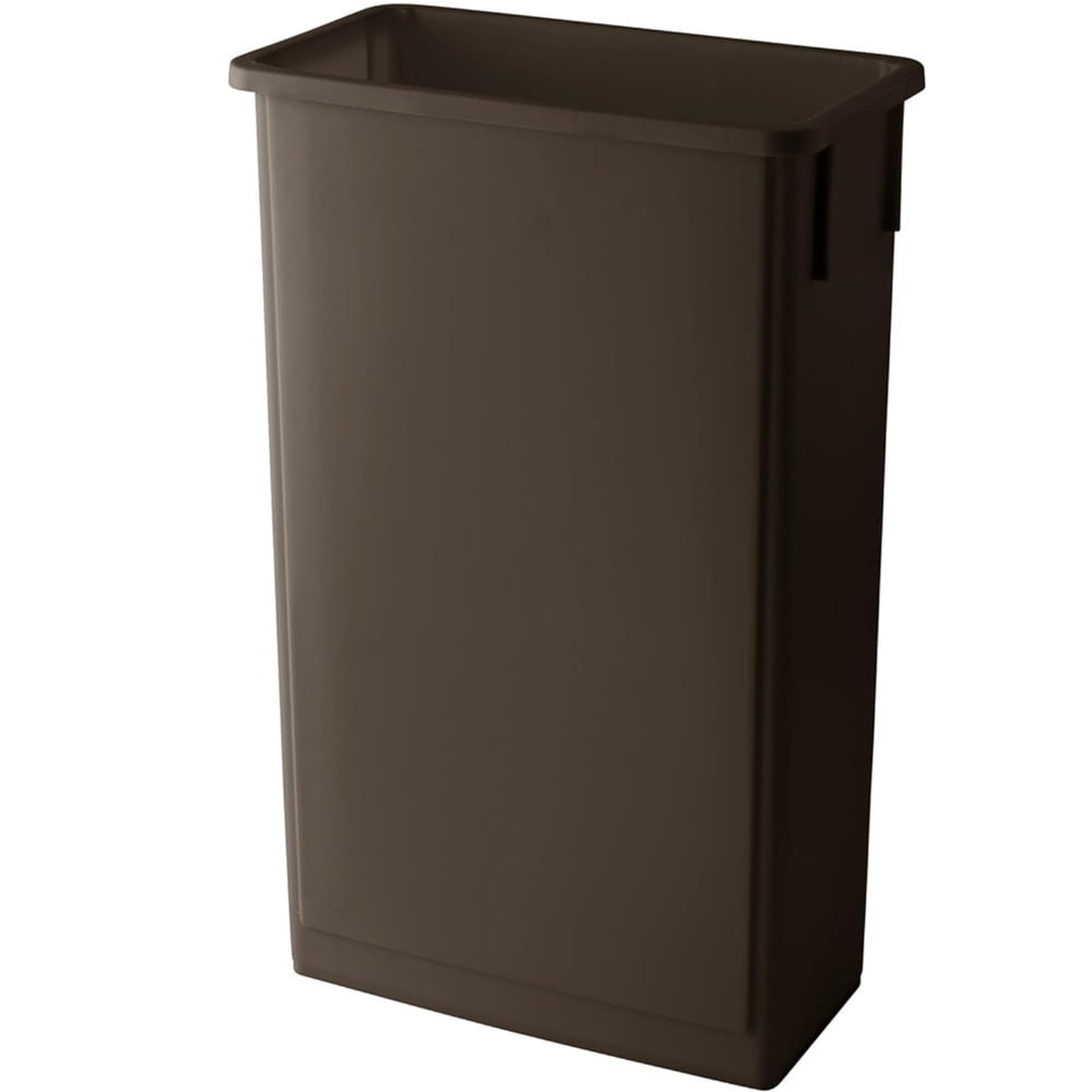 23 Gallon Brown Slim Trash can Restaurant Trash can Commercial Trash can Tall Plastic Trash can