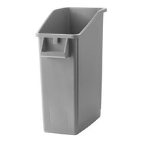 23 Gallon Gray Slim Trash can Restaurant Trash can Commercial Trash can Tall Plastic Trash can Industrial Trash can Slim Trash cans for Kitchen Large Commercial Garbage cans