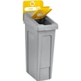thumbnail image 1 of 23 Gallon Recycling Station Bin, Modular Waste Container with Lid Insert, Billboard Sign & Label Kit, Commercial Recycling System, Cans, 1 of 5
