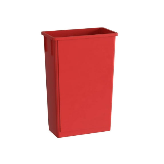 23 Gallon Red Slim Jim Trash Can