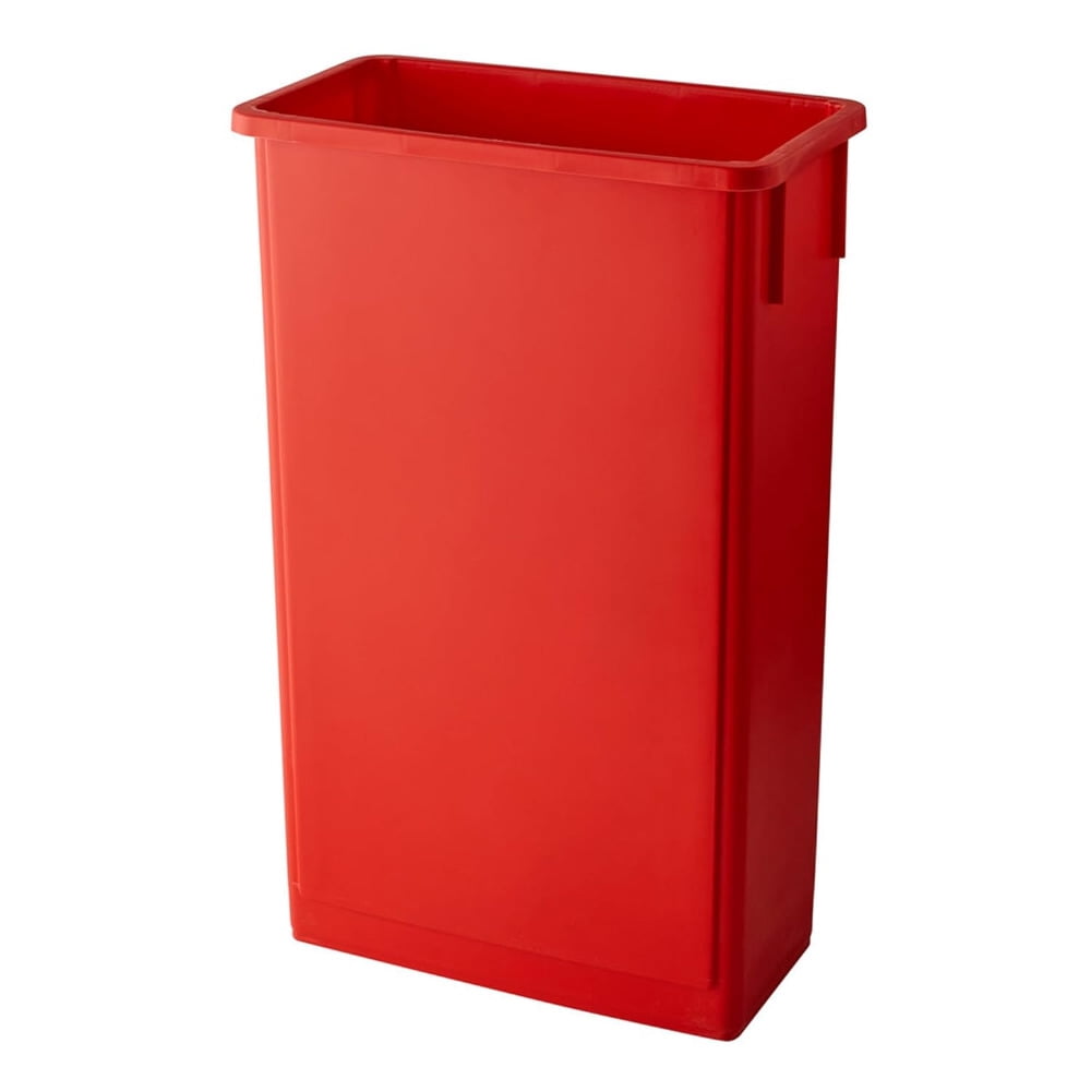 23 Gallon Red Slim Trash can Restaurant Trash can Commercial Trash can Tall Plastic Trash can