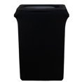 23 Gallon Spandex Slim Jim Narrow Trash Can Cover Black