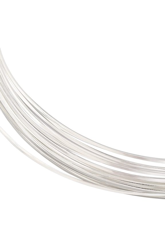 23 Gauge 16 Feet Silver Square Copper Wire Bendable Metal Craft Wire for Necklace Bracelet Making and Handmade Project DIY DIY