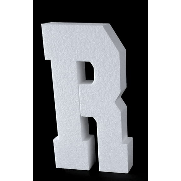 23'' H Free Standing 2'' Thick EPS Foam Letters Bottom Stable Wind Resistant for Party Signs and Games (Letter R)