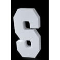 thumbnail image 1 of 23'' H Free Standing 2'' Thick EPS Foam Letters Bottom Stable Wind Resistant for Party Signs and Games (Letter S), 1 of 2