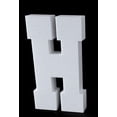 thumbnail image 1 of 23"H Smooth EPS Foam Letters Alphabet Numbers for Crafts Party Signs Walls Party Decor Made in USA (Letter"H" - 1 PC), 1 of 1