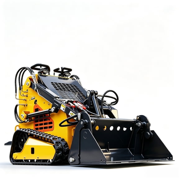 Apexyun Mini Skid Steer Loader 24 HP RATO R740 Gas Engine Electric Start 90% Pre-installed Tracked