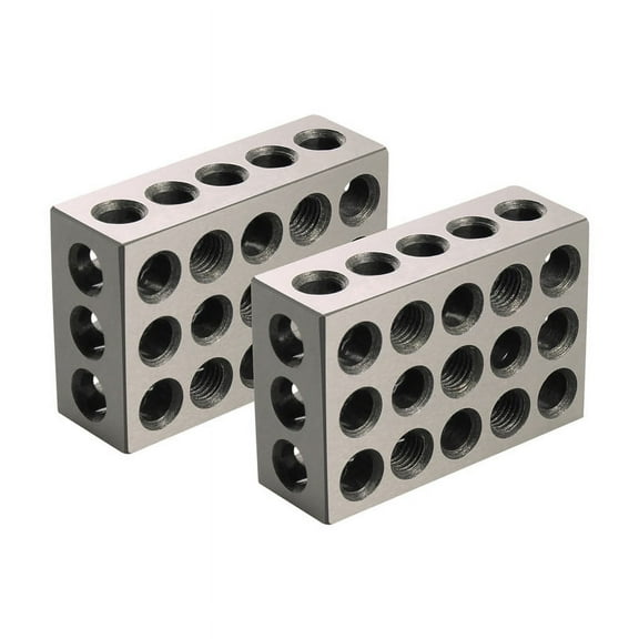 23 Holes Precision 25-50-75mm Blocks With Screws, Parallel Clamping Block Set, Steel Block 23 Holes " Block Gauge 23 Holes ,Durable Construction