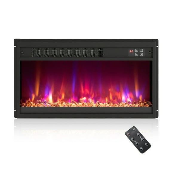 23 Inch 1500W Electric Fireplace Insert with Remote Control