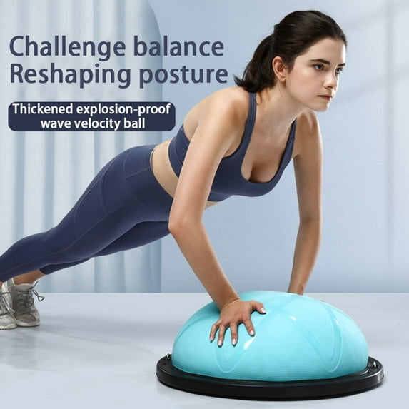 23 Inch 330lb Cap Yoga Sports Pro Balance Trainer Ball Exercise Equipment,Blue