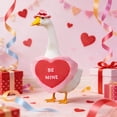 thumbnail image 1 of 23 Inch Cement Goose Outfits Porch Geese Costumes, Valentines Day Garden Goose Outfits, Spring Outdoor Goose Decor Yard Goose Clothes, 1 of 9