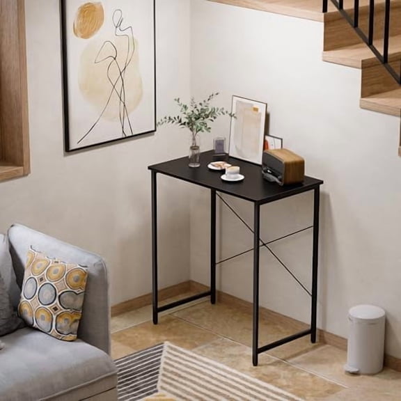 23 Inch Computer Desk for Small Spaces, Home Office Work Desk with Headphone Hook, Small Office Desk Study Writing Table