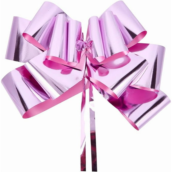 23 Inch Huge Pink Big Car Bows Plastic Giant Large Gift Wrapping Present Birthday Christmas Wedding Reception Cars Decorations Ribbon Set