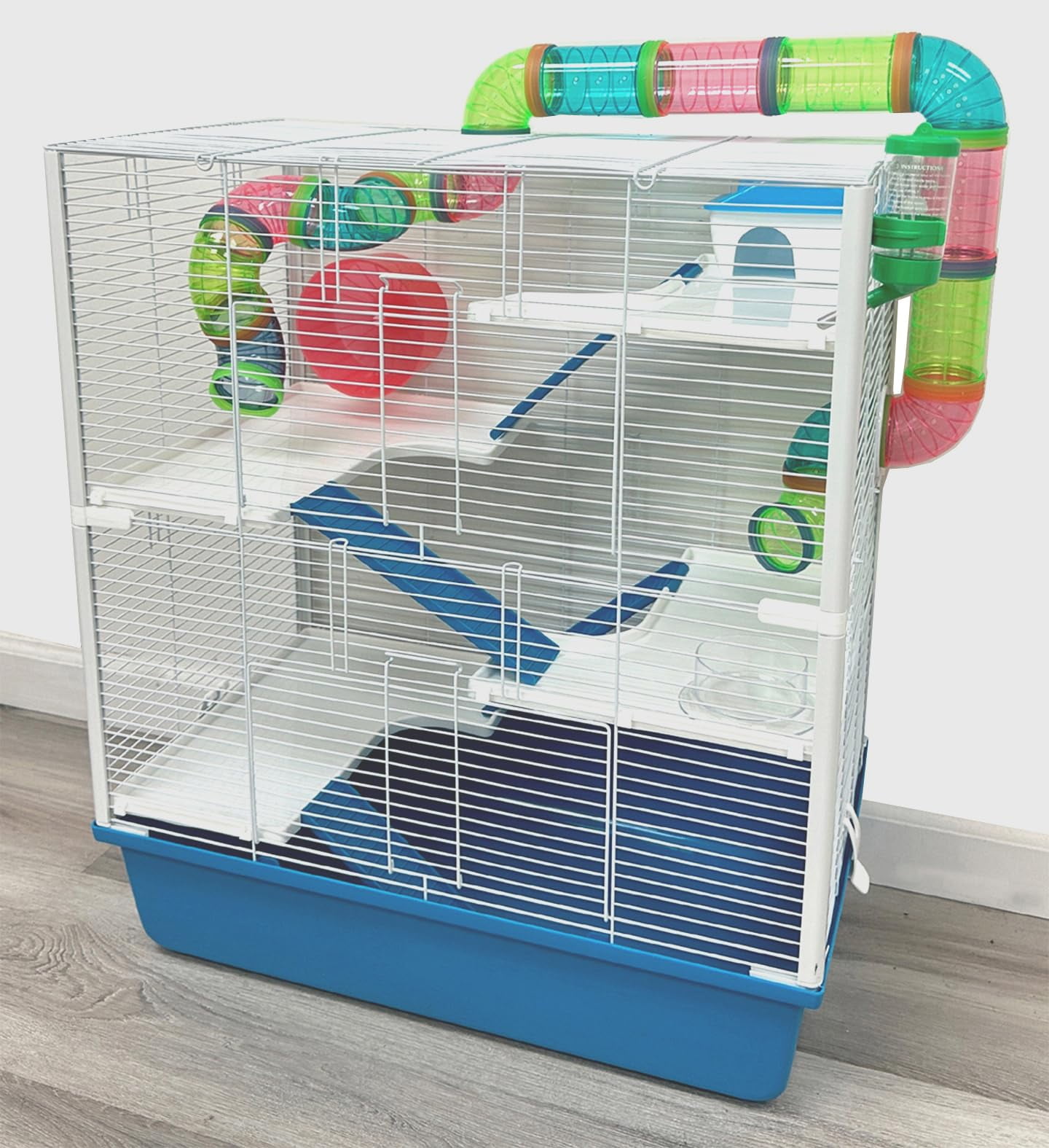 Image showcasing 23 Inch Multi-Level Expandable Hamster Cage Gerbil Mouse Rat Habitat ...