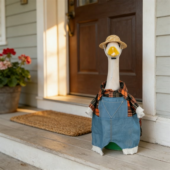 23-Inch Plush Duck With Clothes And Hat, Stuffed Animal Outfit Set For Home Decor Or Gift