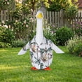 thumbnail image 1 of 23-Inch Porch Goose Hawaii Shirt Outfit - Festive Garden Sod Clothing for Patio, Yard & Garden Decor, Cute Holiday Goose Costume, 1 of 6