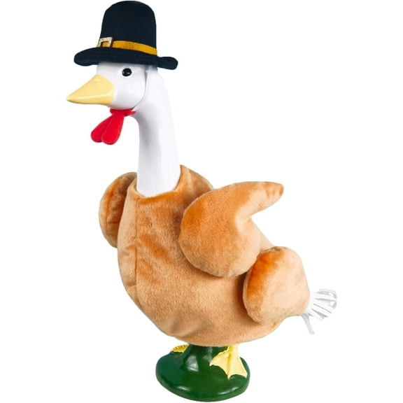23 Inch Porch Goose Outfit Set - Includes 1 Pilgrim Hat and 1 Turkey Costume, for Thanksgiving Decor, Outdoor Yard Decoration, Holiday Display - Suitable for 23 Inch Porch Geese