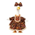 thumbnail image 1 of 23 Inch Porch Goose Outfits Halloween Lolita Dress Set with Lace Trim and Matching Bow Headpiece for Lawn Goose Statues Fall Front Porch Holiday Decor, 1 of 6