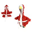 thumbnail image 1 of 23 Inch Porch Goose Outfits, Plush Trim Porch Goose Outfit Sets for Front Door Garden Christmas Decor, Excluding Goose, 1 of 5